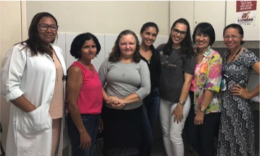 Figura 1: Equipe 39 da Unidade de Saúde da Família Gramoré - foto tirada durante reunião da equipe