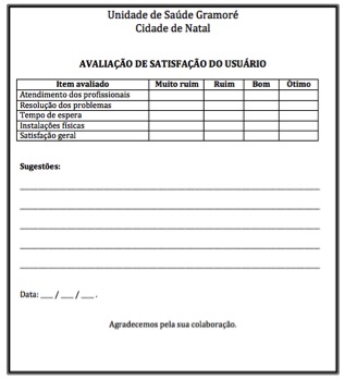 Figura 2: Formulário de avaliação de satisfação do usuário